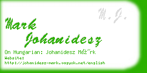 mark johanidesz business card